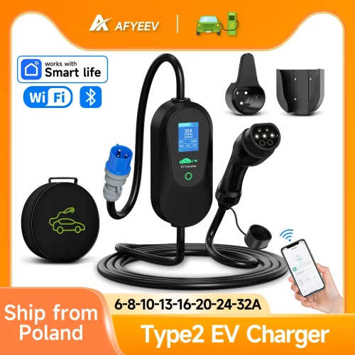 Carregador portátil Afyeev para carro elétrico