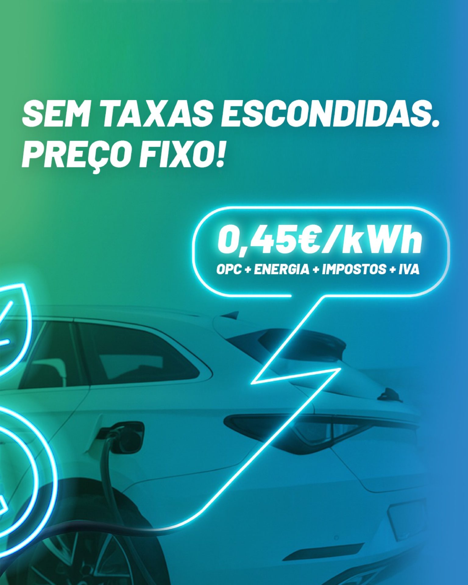 App myAtlante - carregar carro elétrico a 0,45 €/kWh até final do ano.