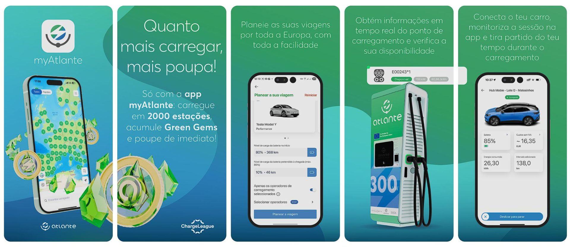 Campanha Atlante - recupere 50% do carregamento em Green Gems