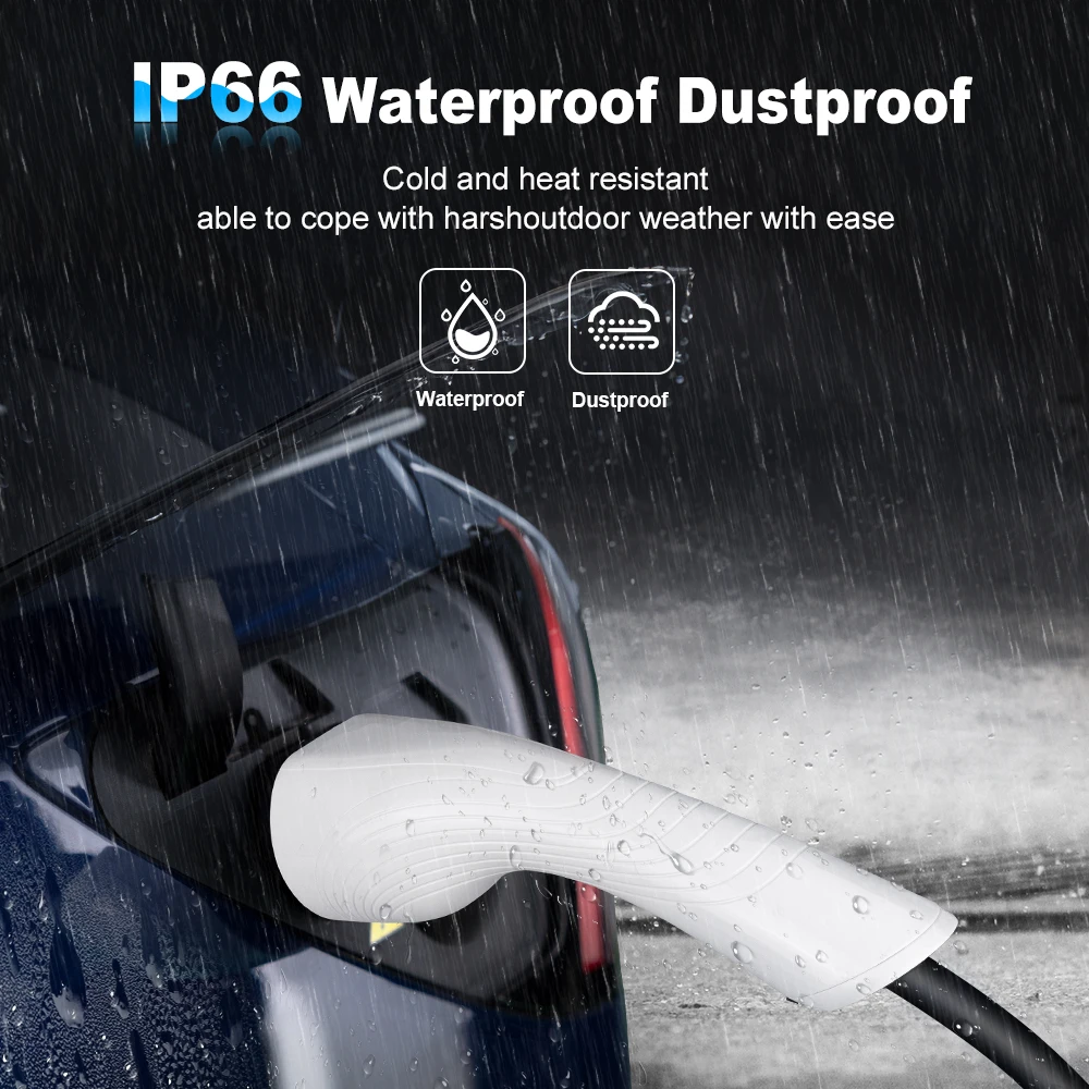 Carregador Portátil IPENGEN EV Type2 /BT Plug Connector 16A 1 Fase 3.5KW Type1 cabo 3.5m - Image 4