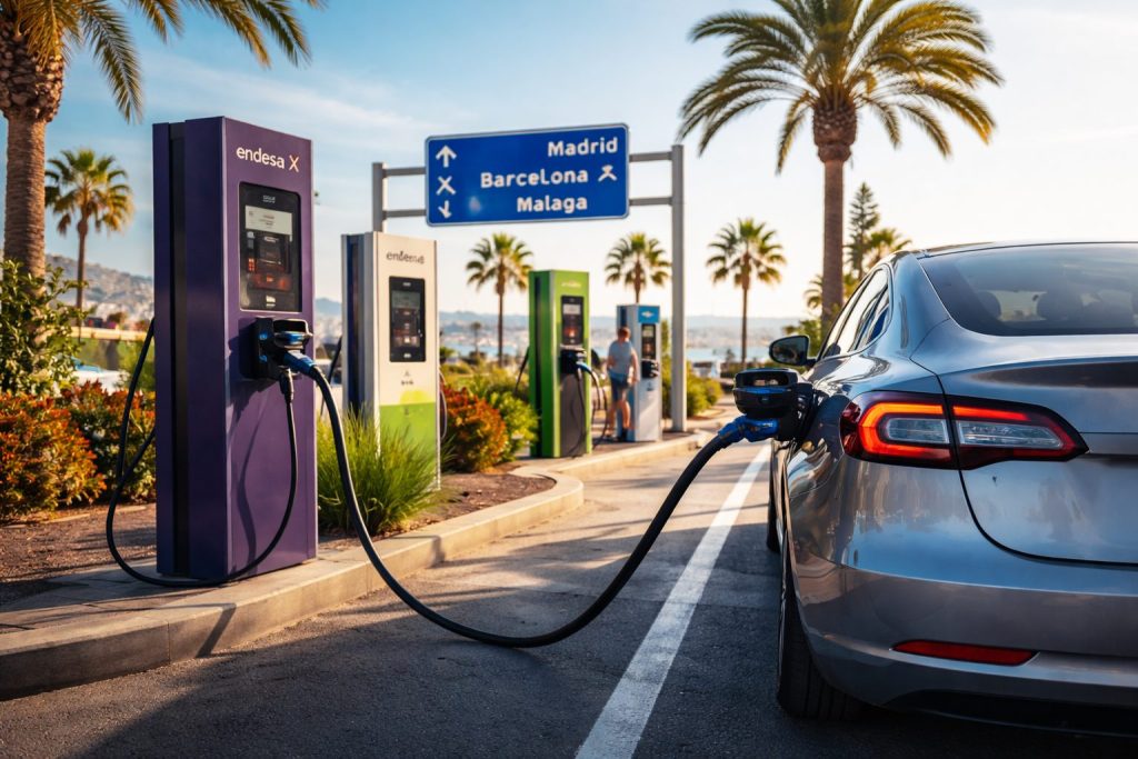 Como carregar carro elétrico em Espanha? Carregadores, preços, pagamentos, e aplicações de telemóvel