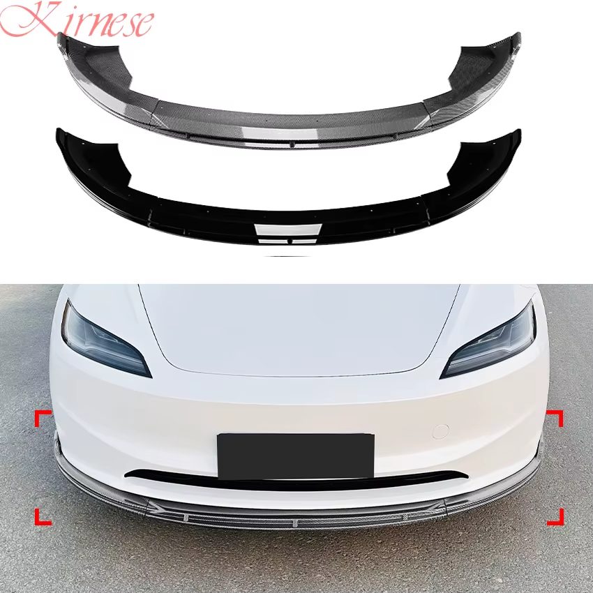 Lip Frontal em Fibra de Carbono para Tesla Model 3 (2024)