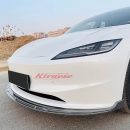 Lip Frontal em Fibra de Carbono para Tesla Model 3 (2024)