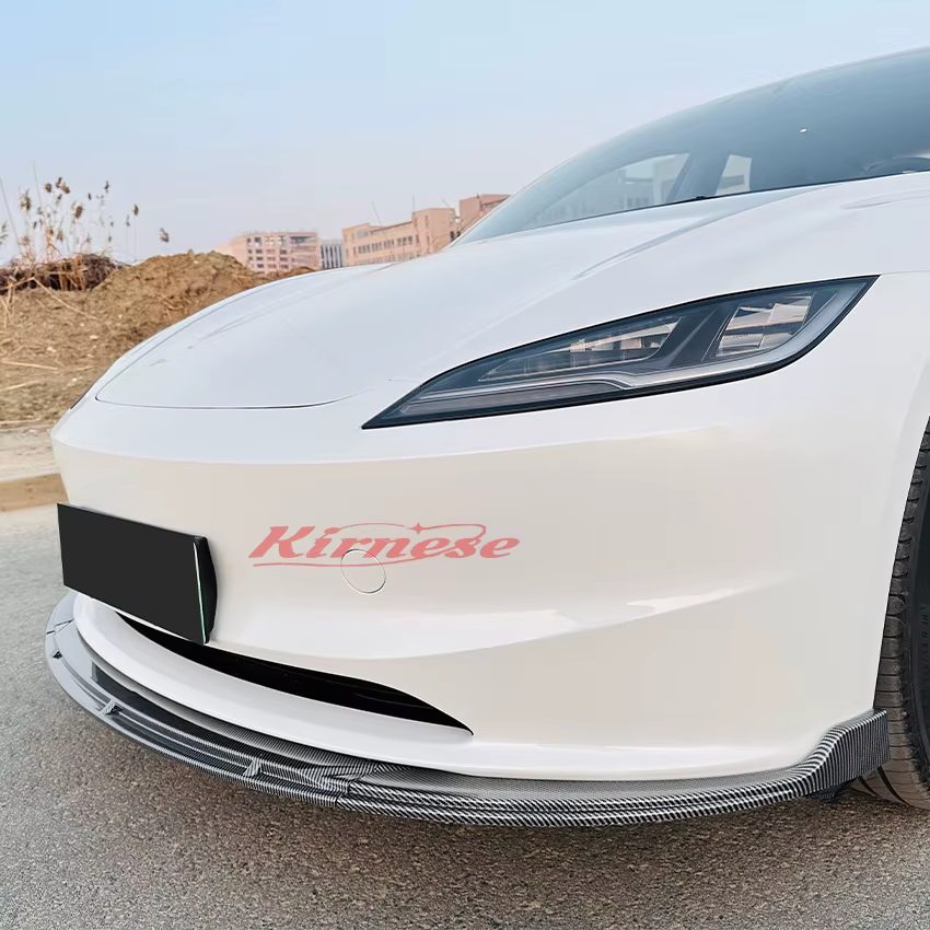 Lip Frontal em Fibra de Carbono para Tesla Model 3 (2024)