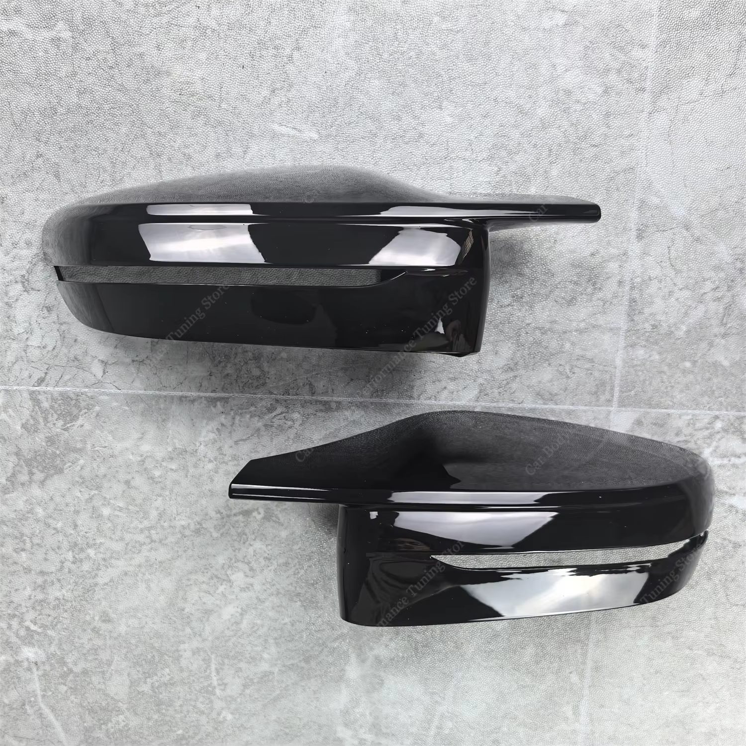 Capas de espelho retrovisor look M para BMW i4 G22 G23 G26 (2020-2025) - Glossy Black
