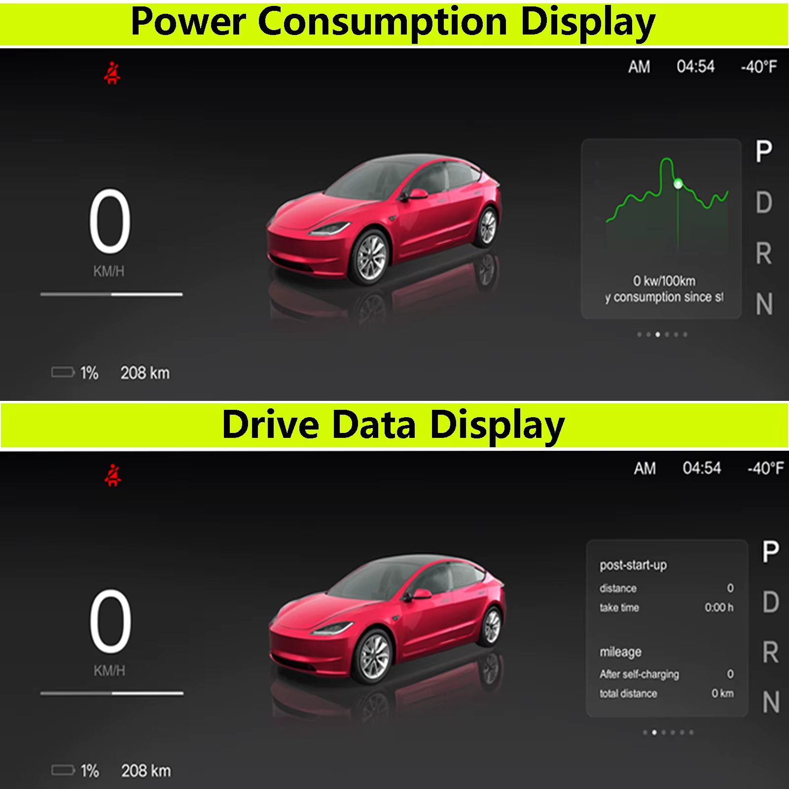 Ecrã CATRONICS HUD 8.9” para Tesla Model 3 Highland & Model Y Juniper Display Inteligente com Apple CarPlay (6)