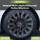 Kit 4 tampas para jantes Tesla Model 3 Highland (2023-2026) Modelo Turbina