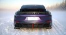 Lip frontal + difusor em carbono para Porsche Panamera 976 (2024)