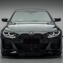 Lip frontal para BMW Série 4 i4 G24 G26 420i 430i i4 M50 M Sport 2021–2024 ABS Front Splitter Body Kit