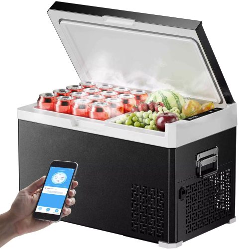 Refrigerador Portátil HCALORY 30L 40L 12V 24V – Freezer Premium para Viagens e Camping (5)