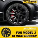 Tampões jantes Tesla Model 3 AERO 18 - em Glossy Black Black Matte
