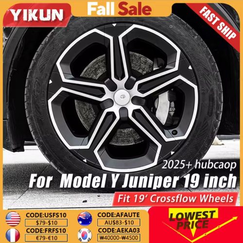 Tampas jantes 19” para Tesla Model Y Juniper 2025 – Kit 4PCS Performance Crossflow