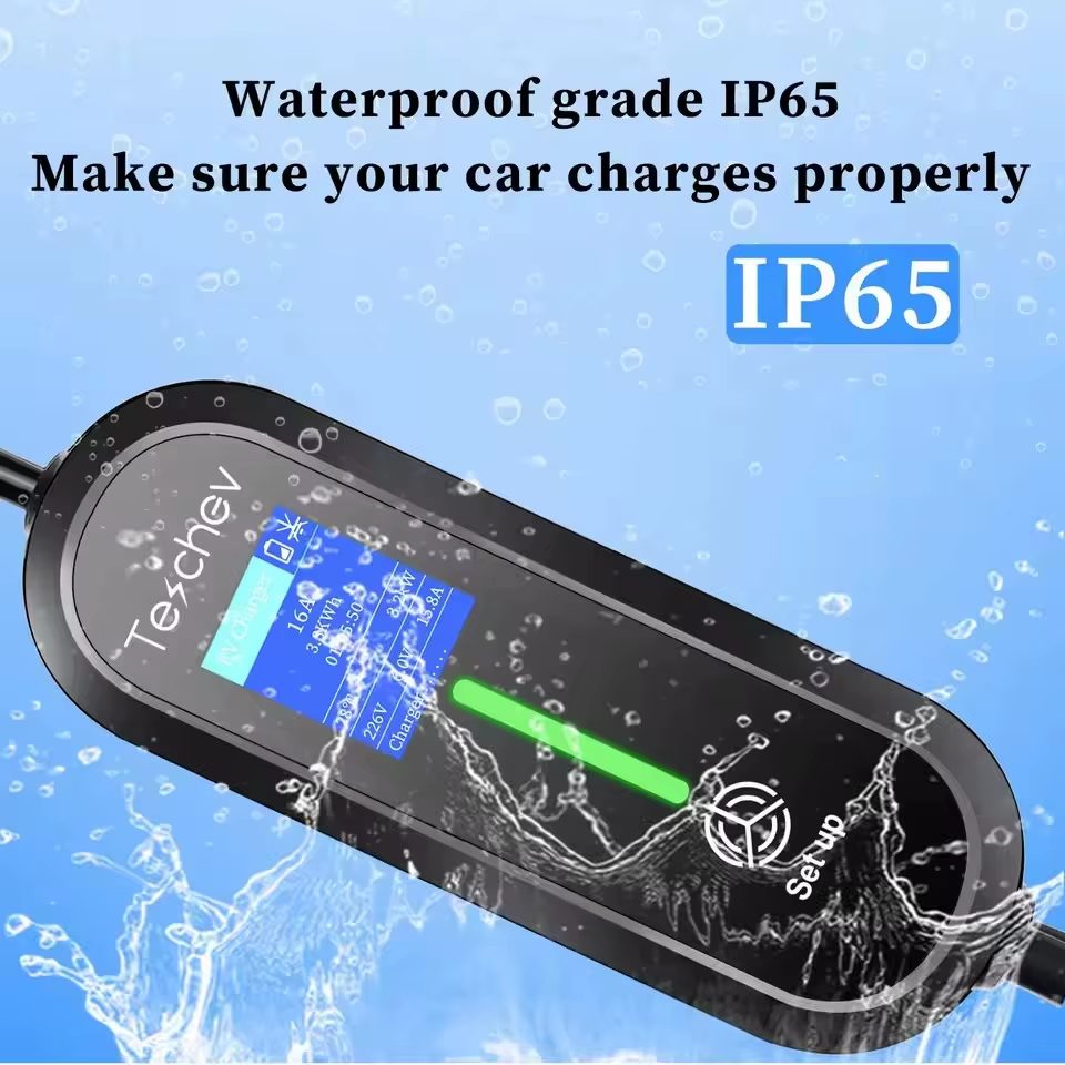 Carregador portátil ZESCHEV 3.5kWh 16A Type 2 IEC62196-2 – Carregamento seguro e prático para veículos elétricos
