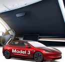 Para-sol parabrisas Tesla Model 3 Highland Model Y Juniper – Proteção Térmica Premium