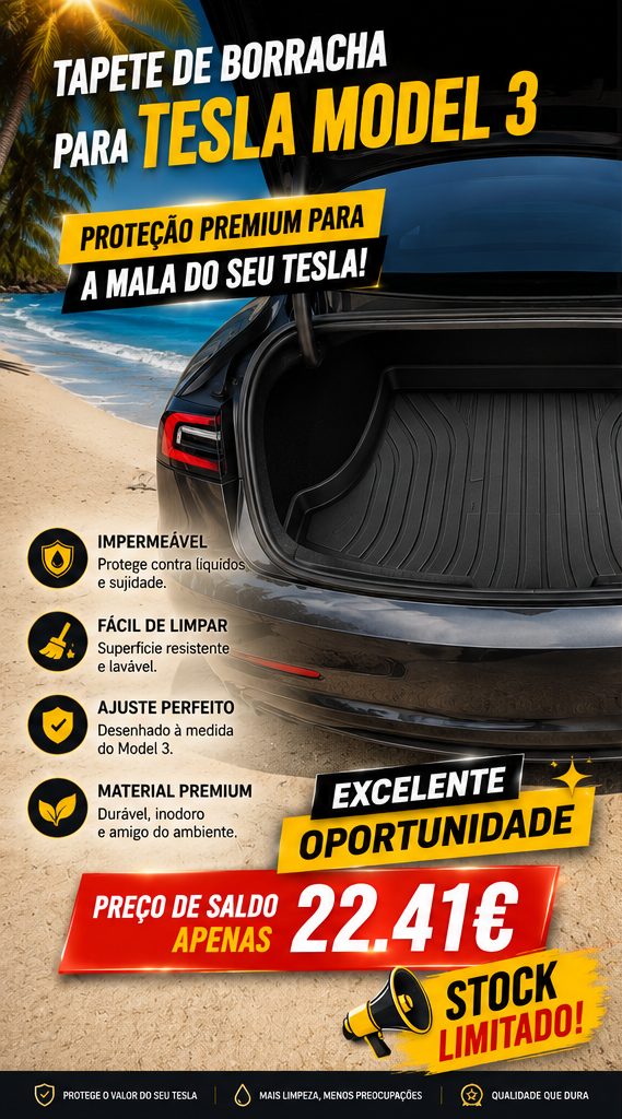 tapete-mala-bagageira-tesla-model-3-em-borracha-aliexpress-barato