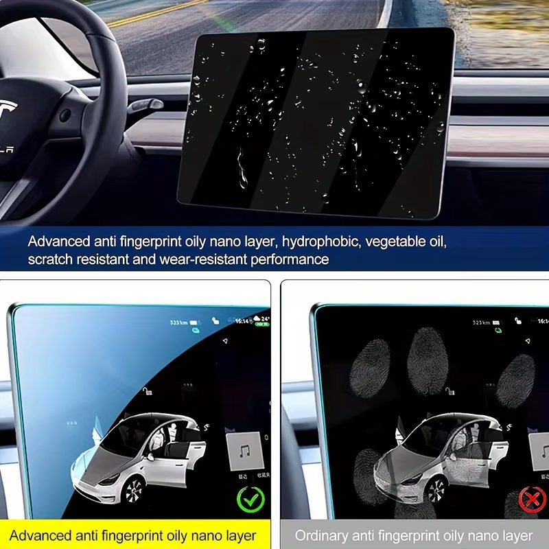 Película de Vidro Temperado HD para Tesla Model 3 Highland & Model Y 2025 – Proteção Premium para Ecrã Tátil