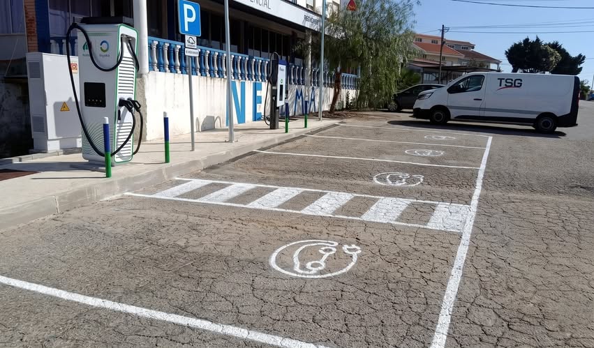 Novos pontos de carregamento elétrico (até 200kWh)no Restaurante Residencial Nefama em Ourique
