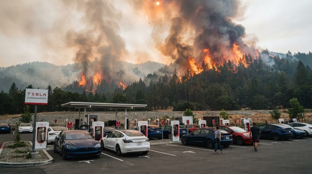 Superchargers Tesla gratuitos em Espanha e França devido aos incêndios