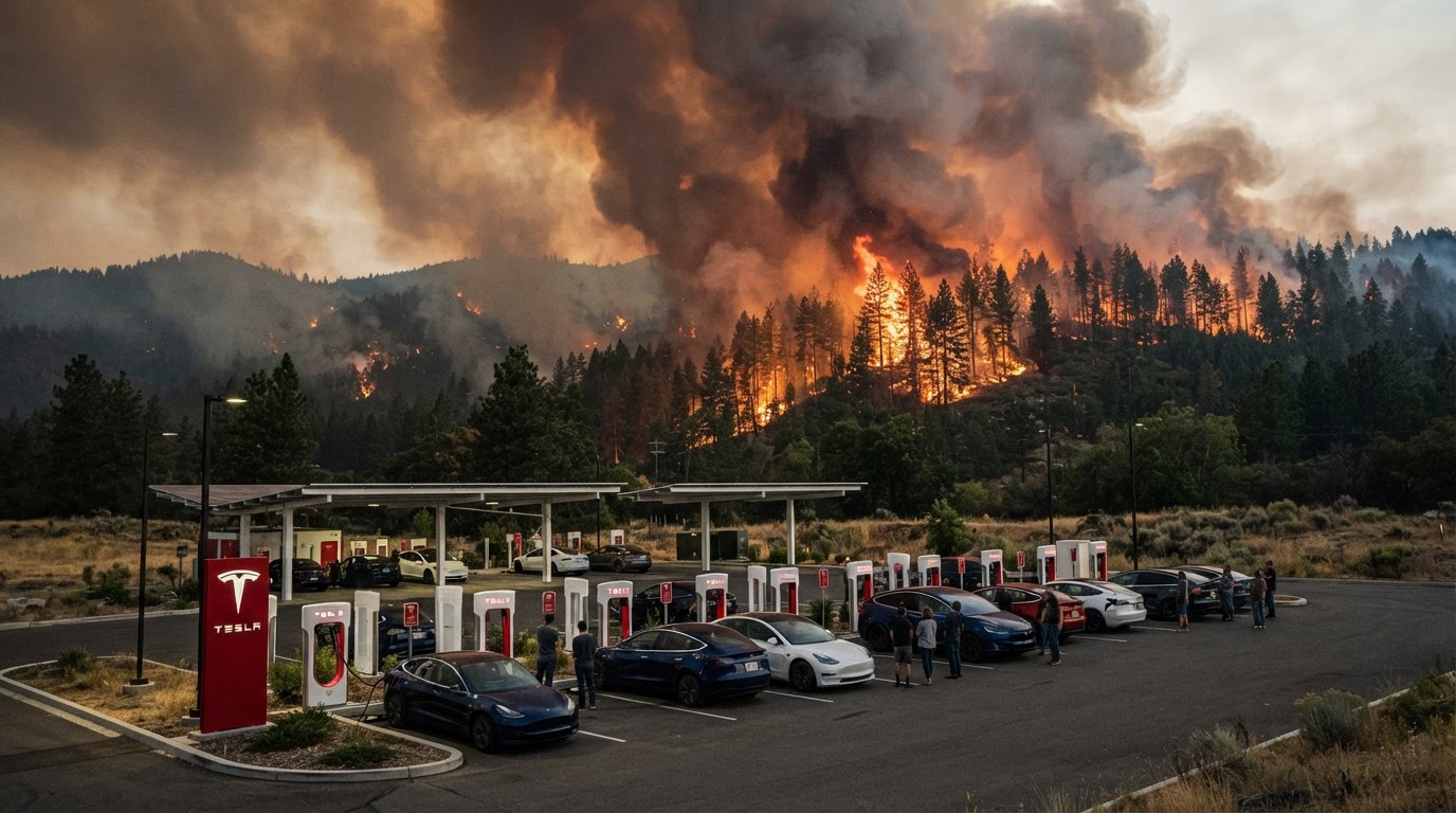 Superchargers Tesla gratuitos em Espanha e França devido aos incêndios